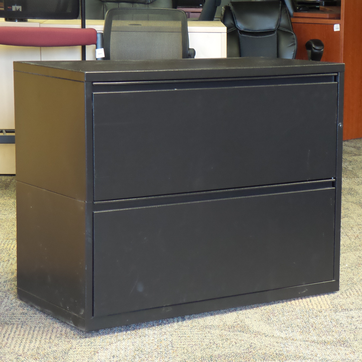 Meridian Black 2 Drawer Lateral File Locking Allsold.ca